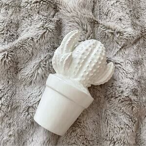 Ashland White Cactus Decoration
